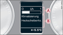 Kombiinstrument: Zusatzverbraucher